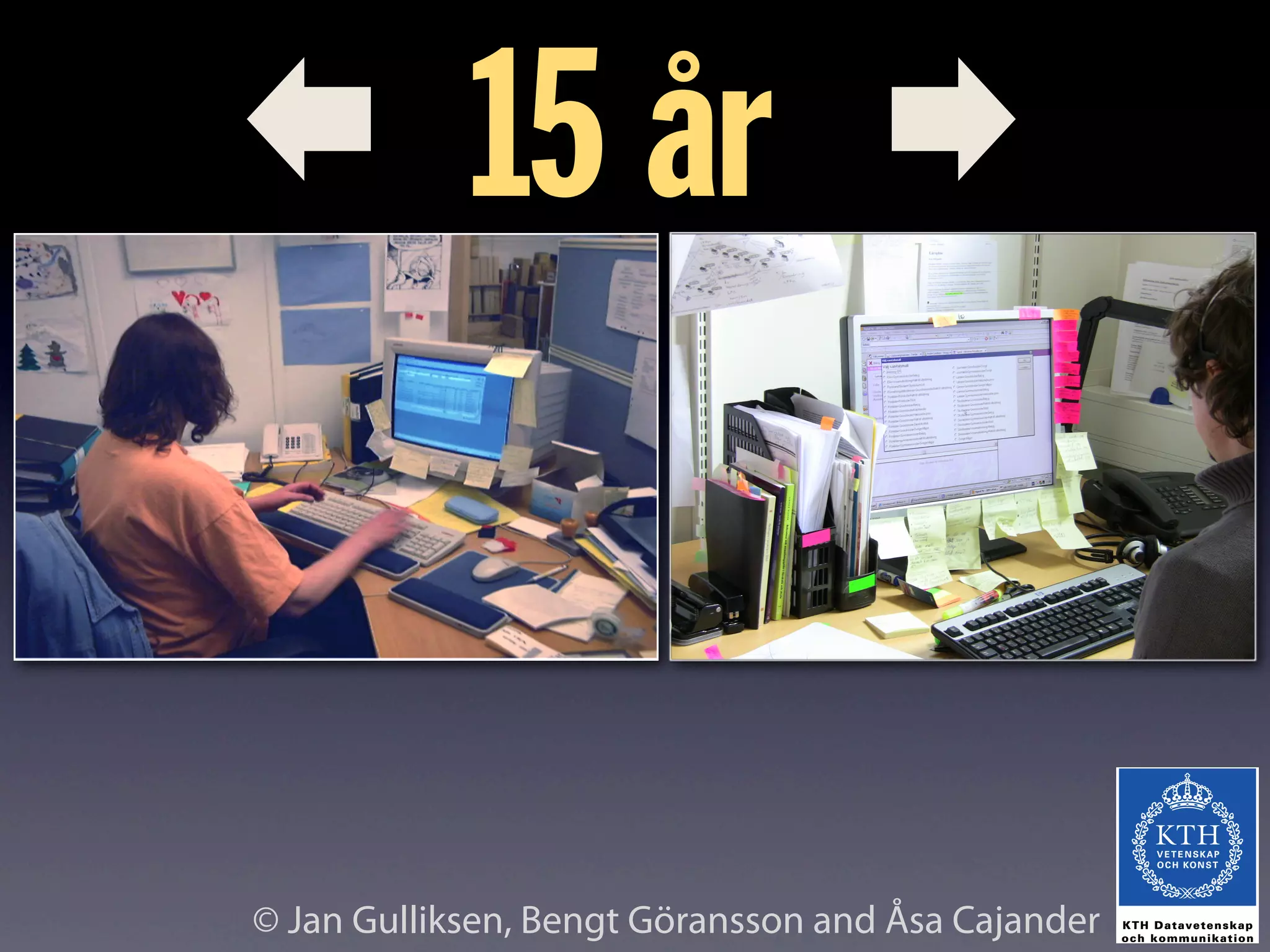 © Jan Gulliksen, Bengt Göransson and Åsa Cajander
15 år
 