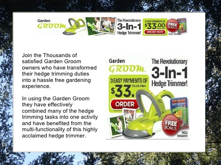 garden groom pro hedge trimmer