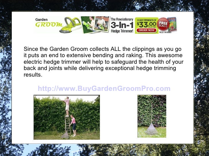 garden groom pro electric hedge trimmer