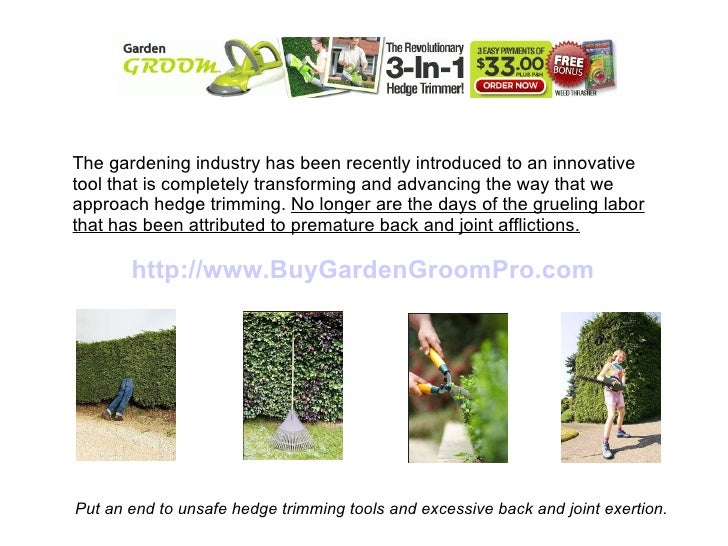 garden groom pro electric hedge trimmer