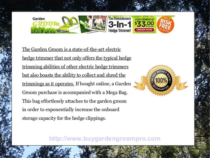 garden groom pro electric hedge trimmer