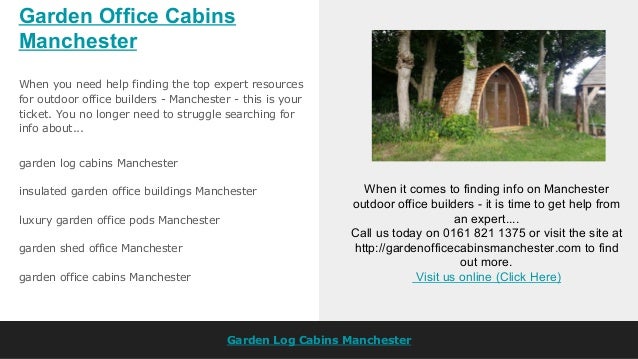 Garden Office Cabins Manchester