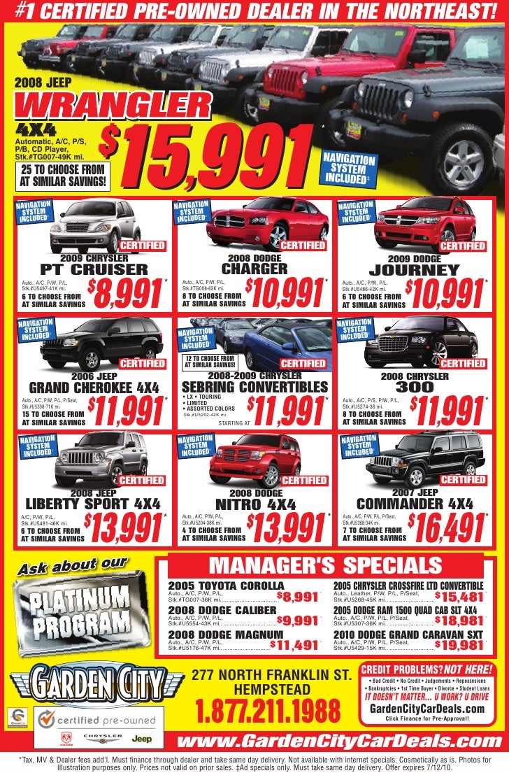 garden city jeep special purchase 1 certified pre owned dealer in the northeast 2008 jeep - Garden City Jeep garden city jeep special purchase 1 certified pre owned dealer in the northeast 2008 jeep - Garden City Jeep