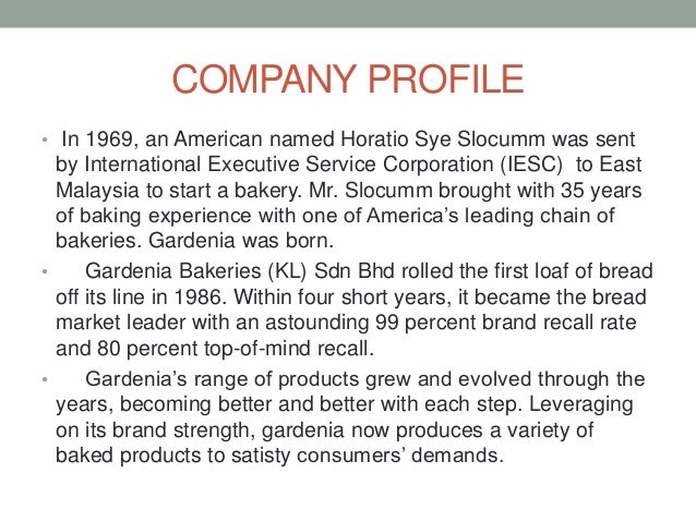 Gardenia Bakeries Philippines Inc Organizational Chart