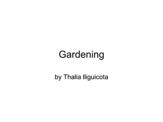 Gardening

by Thalia lliguicota
 