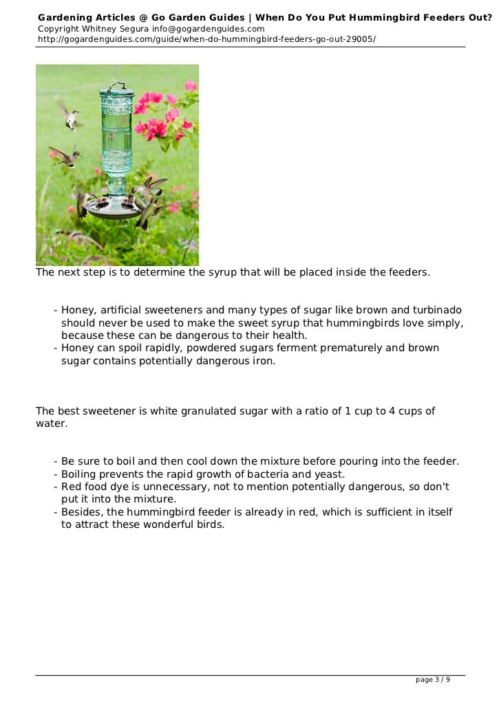 when do you put hummingbird feeders out when do you put hummingbird feeders out