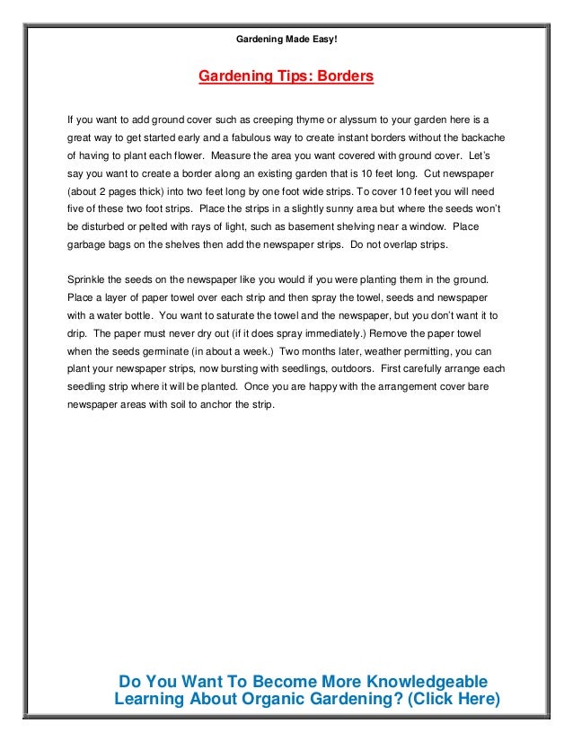 Gardening Made Easy PDF