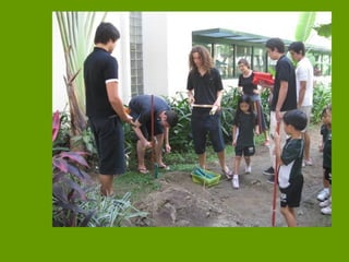 Developing School Wide goals at our Community Garden