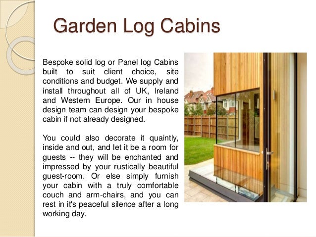 Garden Log Cabins For Sale