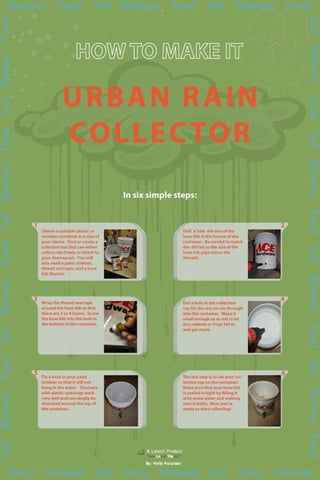 Urban Garden Rain Collector