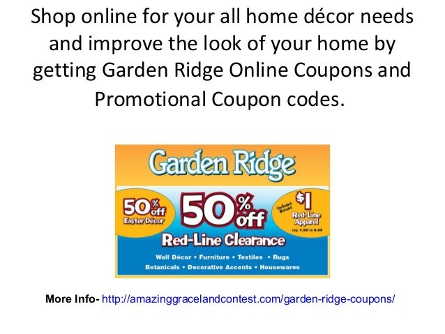 Garden Ridge Coupons