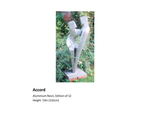 Accord Aluminium Resin, Edition of 12 Height  53in (135cm) 