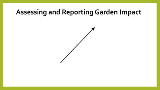 Assessing and Reporting Garden Impact
 
