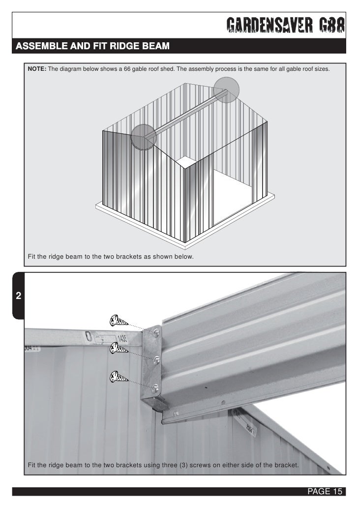 garden shed installation
