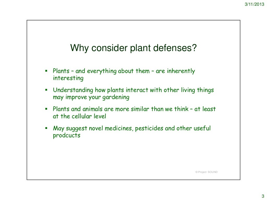 Garden warfare How Plants Protect Themselves
