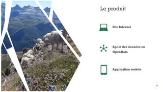 Le produit
Site Internet
Application mobile
Api et des données en
OpenData
11
 