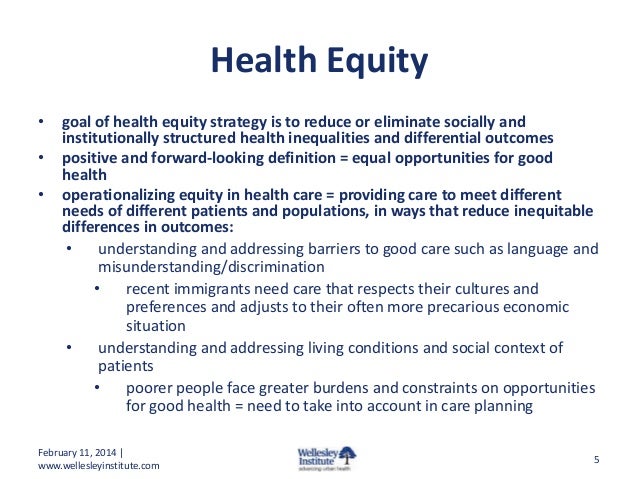essay about health equity