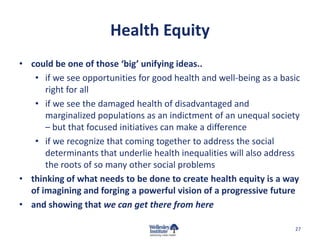 Driving Local Action on Health Equity