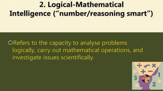 Gardner's Theory of Multiple Intelligences | PPTX