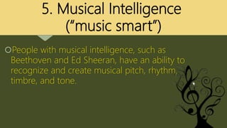 Gardner's Theory of Multiple Intelligences | PPTX