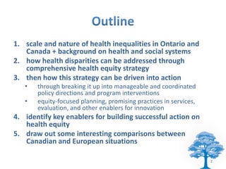 Driving Health Equity in Canada: From Strategy to Action and Impact | PDF