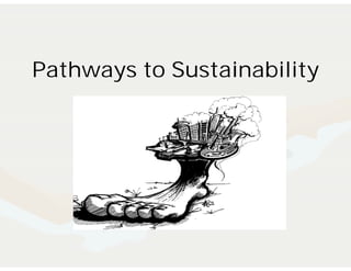 Pathways to Sustainability



        January 2003
