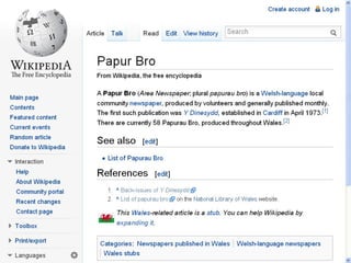 EduWiki 2013 Gareth Morlais.