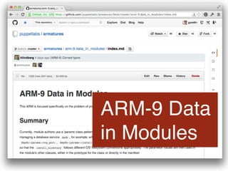 ARM-9 Data
in Modules
 