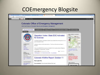 COEmergency Blogsite
 