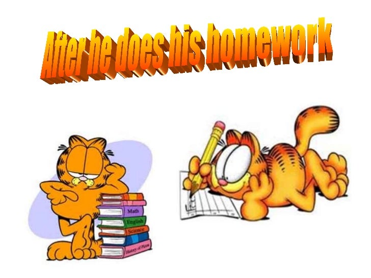 Should i do my homework now garfield