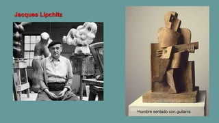 Jacques Lipchitz
Hombre sentado con guitarra
 