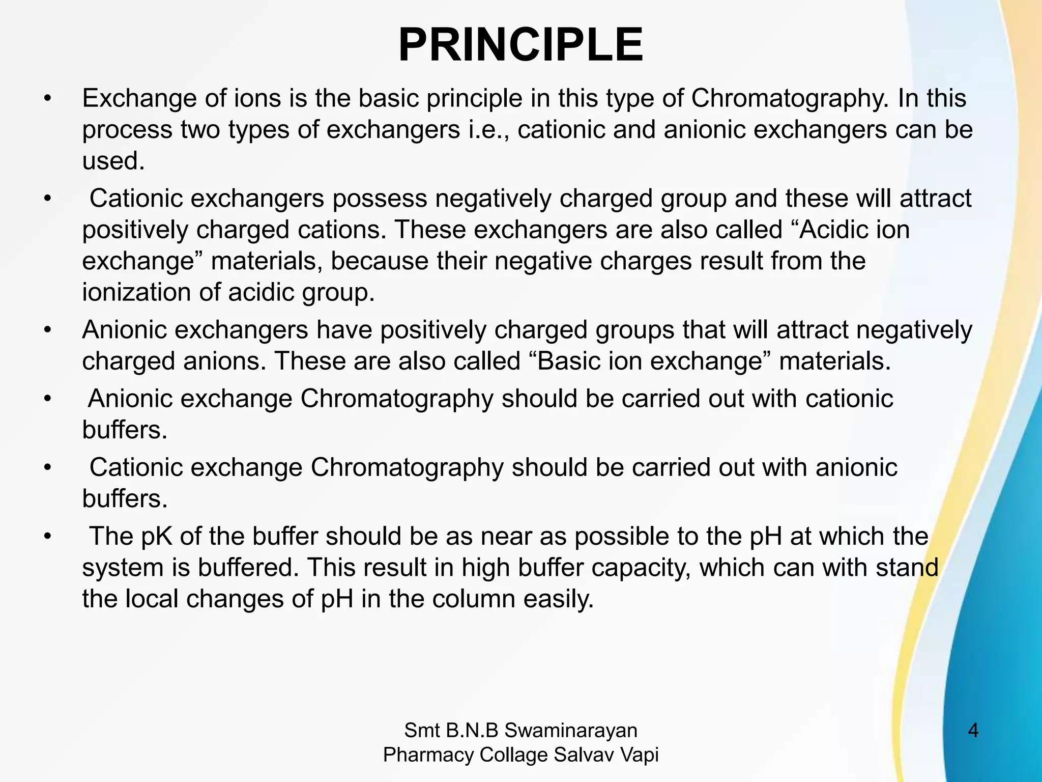 Ion Exchange Chromatography and Column Chromatography | PPTX ...