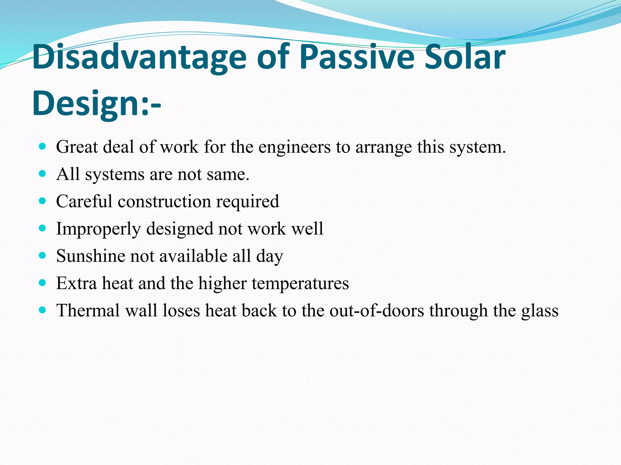 solar passive system for buildings | PPTX