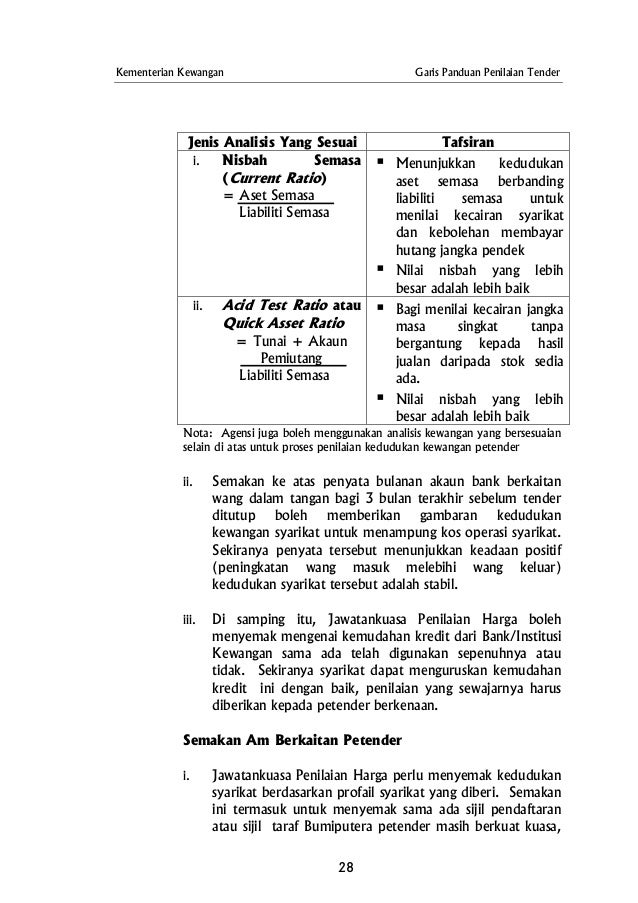 Garis Panduan Tender