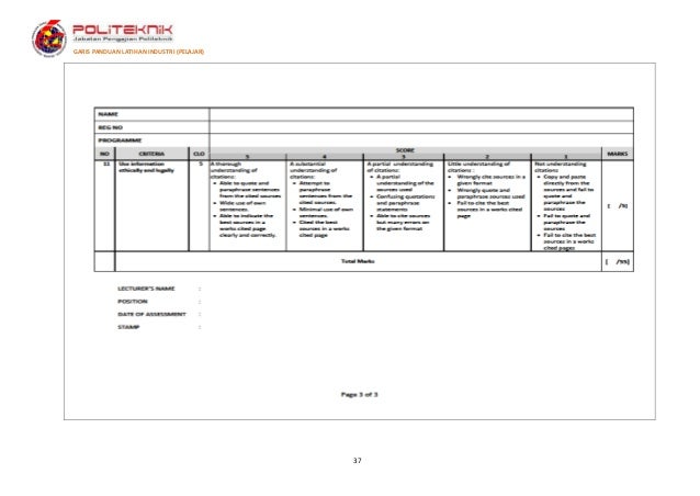 Contoh Laporan Latihan Industri Pelajar Politeknik - Laporan 7
