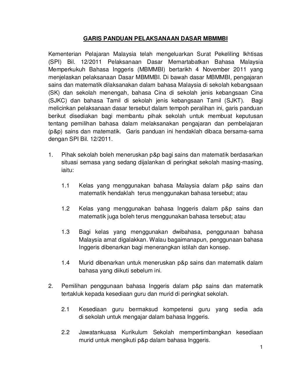 Garis Panduan Mbmmbi 2012 Garis Panduan Mbmmbi 2012