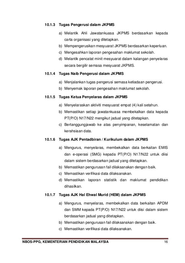 pelaksanaan rintis nbos