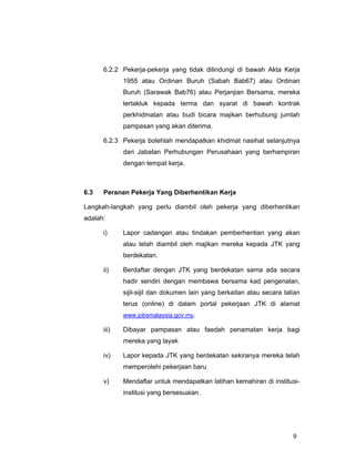 Garis panduan pemberhentian_pekerja_-_jtk_ns_2009 | PDF