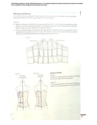 Garment construction study material for designing student | PDF