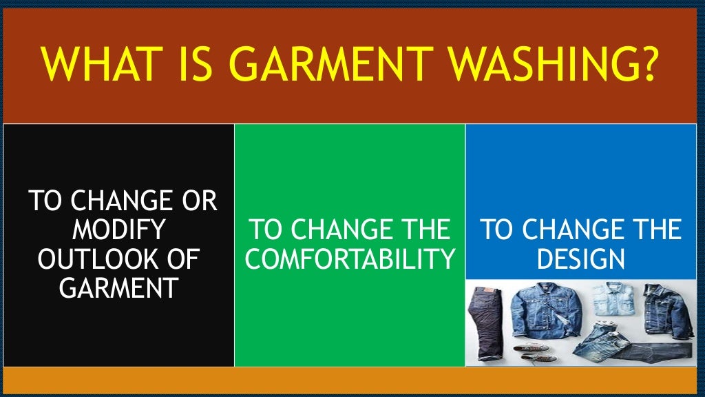Garment denim washing process