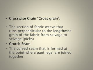Garment draping terminology | PPTX