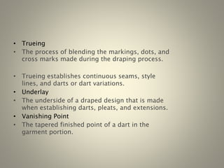 Garment draping terminology | PPTX
