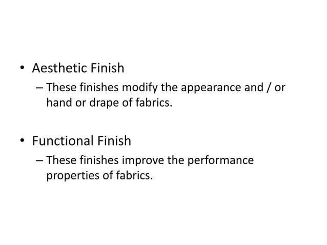 Garment finishing methods | PPTX