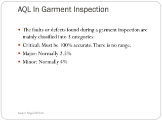 Garment Industries Finishing Department | PDF