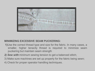 Seam Check Garment inspection | PDF
