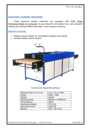 Garment printing internship