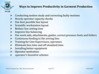 Garment production and productivity | PPT