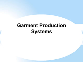 Garment Production
Systems
 