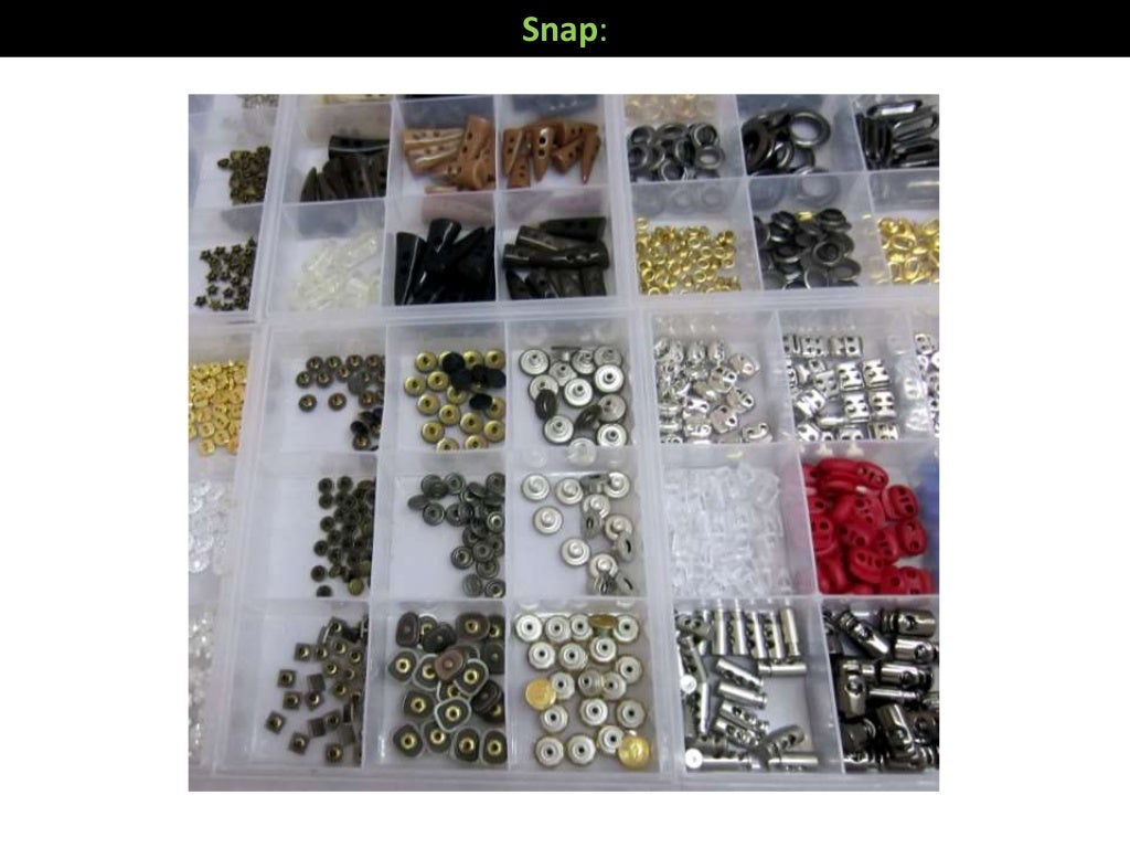 Garments accessories trims