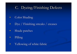 Garments & garment defects zubair lahore | PDF